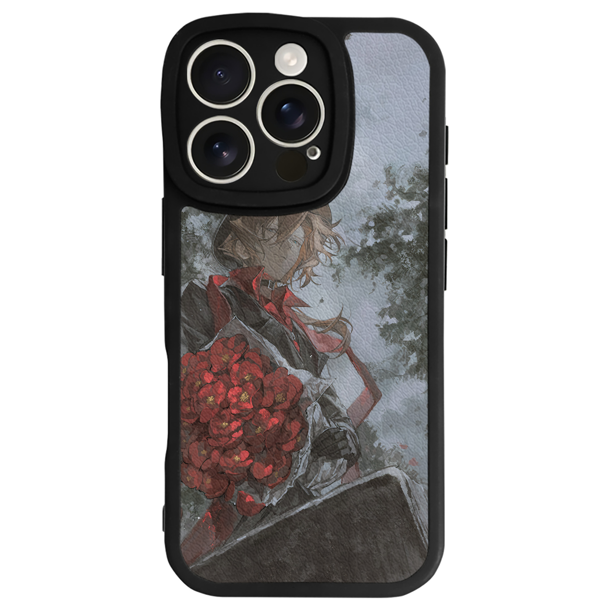 （画像用） 文豪ストレイドッグス Bungo Stray Dogs 【iPhone 16シリーズ対応】シリコンスマホケース（レザー調） 材質：シリコン